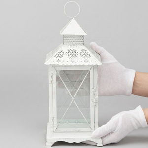 Manufacturers White Metal <b>Moroccan</b> Style Candle <b>Lantern</b> for Wedding Events Table Decoration - Product Image 2