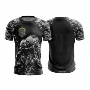 OEM ODM Custom Wholesale Camouflage Short Sleeve Crew Neck Quick Dry <b>Polyester</b> Sublimation Printed Sports Training <b>T</b> <b>Shirt</b> <b>Men</b> - Product Image 3