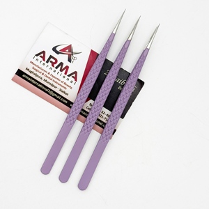 Eyelash Extension Tweezers Pink Coated Sustainable Fiber Tip Hand Tested Pointed Tip Eyelash Tweezer with Private Label - Product Image 4