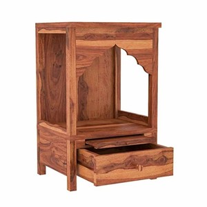 Sheesham Wood Hurricane Candle Holder with Semi-Precious Stone <b>Mosaic</b>-Handmade Square Shape Home Decor Bohemian Wholesale - Product Image 1