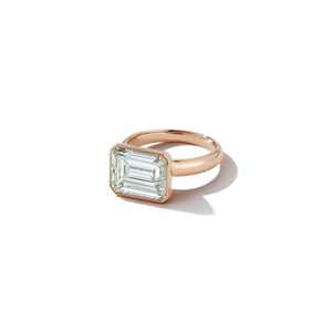 แหวนหมั้นเพชรทรงเหลี่ยมมรกต 5 กะรัต ทองคำแท้ 14k เพชรเลี้ยงในห้องปฏิบัติการ ฝังแบบ East West Bezel Set แหวนเดี่ยว ดีไซน์หรูหรา ขายส่งเครื่องประดับชั้นดี - Product Image 6