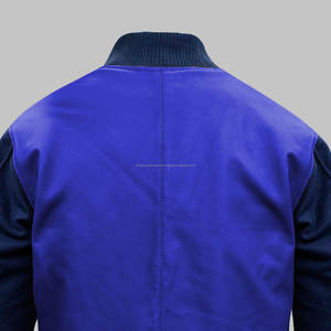 Chaqueta Varsity de alta calidad para hombre y mujer, cuerpo de lana con bordado de chenilla, Mangas de cuero, chaquetas Varsity de Letterman de béisbol personalizadas - Product Image 4