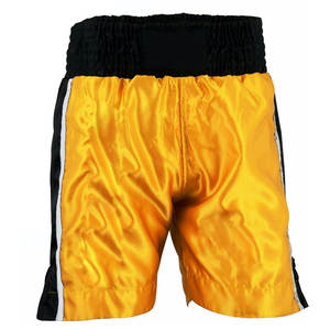 Pantalones Cortos de Boxeo de Satén Personalizados al por Mayor, con Logotipo de Muay Thai MMA, Calidad Premium, Ligeros, Duraderos, de Corte Alto, Unisex - Product Image 1