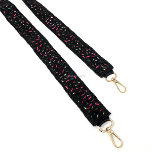 Bandoulière vintage en tissu de coton perlé pour sacs à main, faite à la main, taille personnalisée, imperméable et portable - Product Image 6