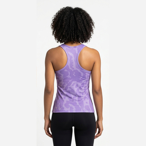 Nueva Camiseta sin Mangas Ligera para Mujer, Estilo Racerback, Ajustada, de Spandex/Poliéster, de Secado Rápido, Antibacteriana, para Verano, Personalizable para Yoga - Product Image 5