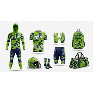 Uniformes de fútbol americano de alta resistencia, tela de malla, diseño unisex para adultos, manga corta. Compre camisetas de fútbol americano. - Product Image 4