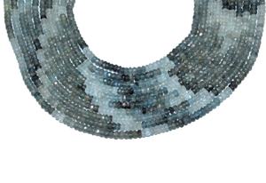 100% Natural 4mm facetado Rondelle forma musgo aguamarina cuentas llegada para la fabricación de joyas - Product Image 5