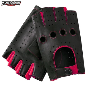 Guantes de Conducción de Cuero Vacuno Premium, Impermeables, con Protección UV, Elásticos, Antideslizantes y Transpirables para Hombre, para Ciclismo - Product Image 1