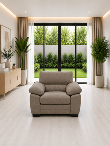 Juego de Sofás Modernos de Tela Color Taupe Chicago, Conjunto de Sillones Seccionales Tapizados para Sala de Estar, Hotel, Villa, Sofá de Fabricante - Product Image 4