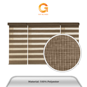 Persianas Zebra Monobrown Marrón Claro ZB91142 76x183cm, las Más Vendidas en Malasia, para Hogar y Oficina, OEM B2B, Mejor Proveedor, Garantía de Calidad Profesional - Product Image 4