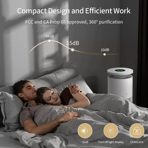 Nuevo Purificador de Aire Cilíndrico para Mascotas con CADR 350m3/h, Control Táctil y Filtro HEPA Verdadero para el Hogar - Product Image 5
