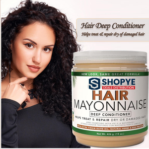 Après-shampoing hydratant profond à la mayonnaise, huile de coco et huile d'olive, fortifiant pour cheveux abîmés – Très populaire - Product Image 4