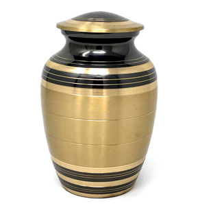 Urna Funeraria de Metal para Cenizas de Adultos, Acabado Mate Pulido en Latón, Estilo Americano/Europeo - Product Image 3