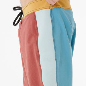 Shorts de bain en toile pour hommes, à motif uni, séchage rapide, respirants, anti-plis, écologiques, avec cordon de serrage, pour le surf et usage décontracté - Product Image 3