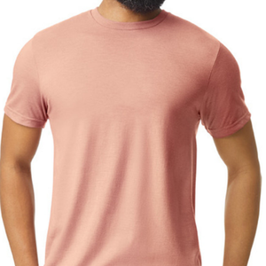<b>Men's</b> Pink Short Sleeve T-Shirt Regular Fit Cotton Jersey O-Neck Casual Solid Color Breathable Knitted <b>Top</b> and affordable prices - Product Image 4
