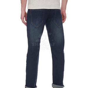 Pantalones vaqueros de corte regular, de algodón, para todas las temporadas, estilo casual, con acabado de calidad premium, lavados, para hombre. - Product Image 2