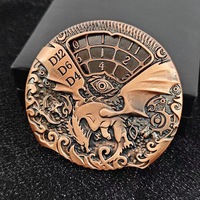 DND 7-in-1 Eco-Friendly Modern Fidget Spinner Metal D20 Set Dadu Logam untuk Permainan Pesta Termasuk Kotak Hadiah untuk Permainan Papan RPG DND