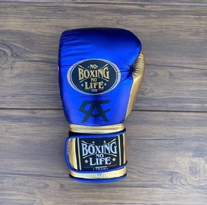 Guantes de MMA de Cuero Vacuno 'No Boxing No Life', con Cierre de Gancho y Bucle, Antideslizantes, Correa de Muñeca Ajustable, para Entrenamiento de Adultos - Product Image 3