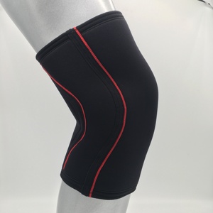 Genouillères de protection professionnelles respirantes pour la musculation, 7 mm d'épaisseur, en nylon et coton, idéales pour la musculation et l'haltérophilie - Product Image 4