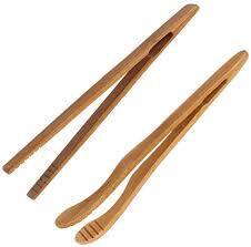 Pinces à aliments en bois d'acacia IBS de qualité supérieure, avec système de verrouillage, pour la cuisine, le barbecue et le service, couleur naturelle, lavage à la main uniquement, à prix avantageux - Product Image 6