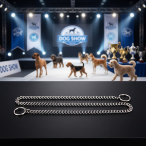 Collier de marche pour chien en cuivre de qualité supérieure, chaîne de compression à maillons courts, vente en gros - Product Image 3