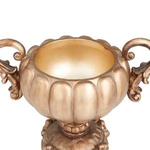 Vase de table en bronze fait main avec des motifs floraux en relief, design traditionnel pour la décoration de la maison, résistant à la rouille, décoration de table - Product Image 6