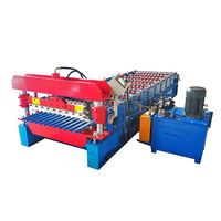 Machine de formage de rouleaux de toiture en tôle d'acier galvanisé avec moteur et pompe, largeur d'alimentation de 1200 mm