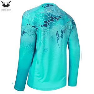 Camiseta de Pesca de Manga Larga Ligera con Logotipo Personalizado de Alta Calidad, Talla Grande, UPF 50, Absorbe la Humedad, para Hombre, Uso en Exteriores - Product Image 2