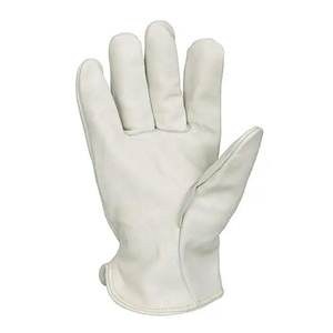 Premium Heavy-Duty Cowhide Grain Leather <b>Driver</b> <b>Gloves</b> Adjustable Wristlet Soft Comfortable Abrasion Resistant General Purpose - Product Image 3