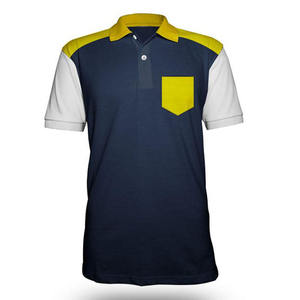 Polo pour homme en coton 100% uni, personnalisable OEM/ODM, avec motif géométrique, pour les occasions décontractées, les loisirs et le golf, modèle vierge. - Product Image 2