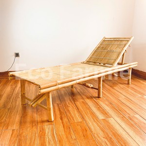Tumbonas de playa de bambú natural, camas soleras a buen precio para complejos turísticos de playa, suministradas por Eco Farmie en Vietnam. - Product Image 1