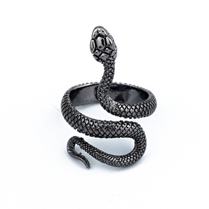 Rose Gold <b>Snake</b> <b>Ring</b> Animal Shape Vintage Style Unisex Everyday Wear Jewelry - Product Image 4