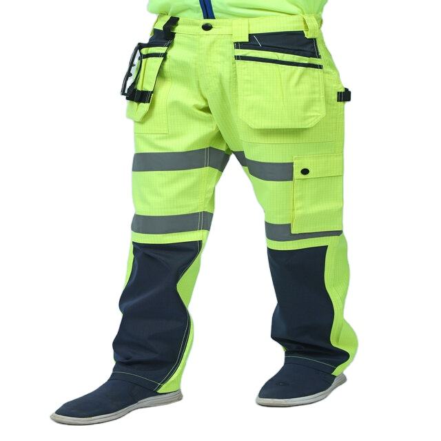 HI-VIS สีเหลืองที่มีความคมชัดของกองทัพเรือเข้ม