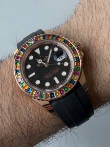 Montre Arc-en-ciel Personnalisée Haut de Gamme 2026 la Plus Vendue, en Acier Inoxydable, Mouvement Analogique Automatique, Essentielle pour les Fêtes Nautiques, pour Hommes - Product Image 2