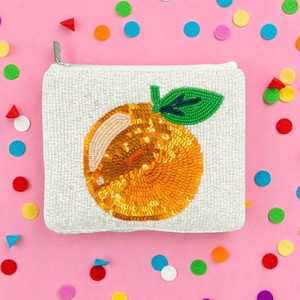 Porte-monnaie bohème à sequins et perles scintillants, avec chaînes réglables et bouton, pochette zippée personnalisable pour fêtes et voyages - Product Image 1
