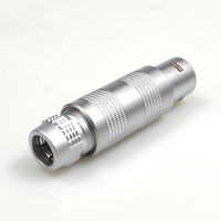 Cable Coaxial con Conectores BNC a FGG 1S de 4 Pines Macho para Instrumentos de Medición Sistema Norsonic