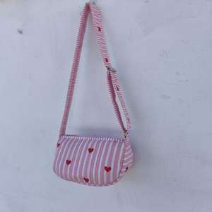 Sac bandoulière léger en tissu de coton, style bohème, imprimé cœurs, pour femme, idéal pour l'hiver et les voyages - Product Image 2