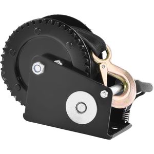 Verricello Manuale per Rimorchio Barca con Capacità di Trazione di 900 kg, Cinghia in Poliestere da 23 Piedi, Cricchetto Bidirezionale, Verricello Resistente 12V DC - Product Image 1