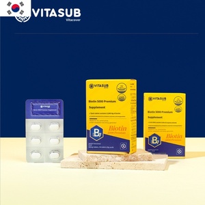 VITASUB Biotina 5000 Premium 500mg X 30 Tabletas, Alimento Funcional Natural para Adultos, Salud, Energía, Cuidado de la Piel, Apoyo para la Anemia, Vitamina B7 - Product Image 5