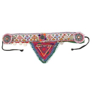 Vintage Belt Belly Dance Bead Afghani Traditional Waist Belt Kuchi Tribal BB092A <b>Old</b> Banjara Real Vintage Handmade Beaded Belts - Product Image 1
