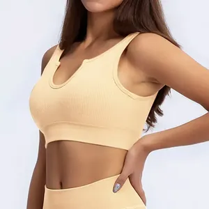 Top Selling Women's Sexy Plus Size High Support Breathable Quick-Drying Four-Way <b>Stretch</b> Sports <b>Bra</b> for Fitness Yoga Gym Running - Product Image 3