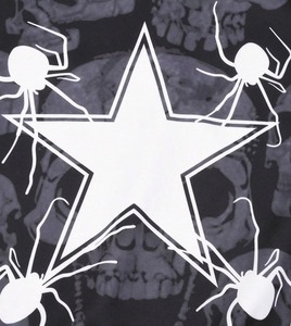 Sudadera con Capucha Extra Grande Personalizada para Hombre, Diseño de Estrella de Cinco Puntas y Araña, Estilo Casual, Manga Larga, Hombros Caídos, 100% Algodón, Venta al Por Mayor - Product Image 6