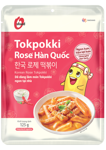 Tokpokki de Rosa Coreana 125g O'food |   Pastel de Arroz Coreano Instantáneo Cremoso Tokpokki |   Mochila |   Duración de vida útil de 12 meses - Product Image 2