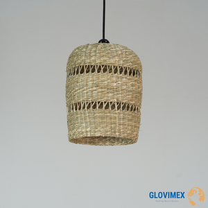 Vietrustic Top Trending Rustic Seagrass Hanging Lampshade Custom Size Color Handmade Woven Eco-Friendly Lightweight <b>Light</b> <b>Shade</b> - Product Image 5