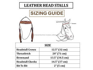 Nouveau casque de cheval en cuir usiné à la main de conception personnalisée pour la tête de bride occidentale équipement de cheval en cuir de vachette véritable - Product Image 3