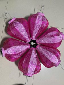 Vietnam Silk <b>Lantern</b> Premium Fabric Artisan Hanging <b>Lantern</b> For Luxury Wedding Event Home Hotel Restaurant Decorative - Product Image 3