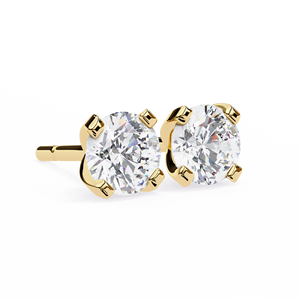 Luxury <b>Tops</b> Round Cut E VS 1ct Each Lab Grown Diamond 14K Gold IGI Certified <b>Earring</b> <b>Tops</b> for Gift Party & Anniversary - Product Image 6