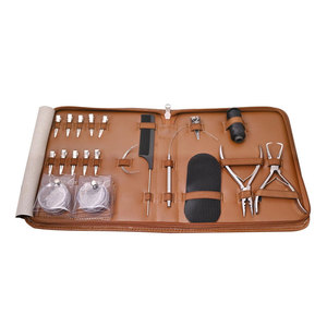 Juego de 4 Pinzas Profesionales de Acero Inoxidable de Grado Quirúrgico para Extensiones de Cabello, Kit de Pinzas con Bolsa de Almacenamiento, Duraderas - Product Image 4