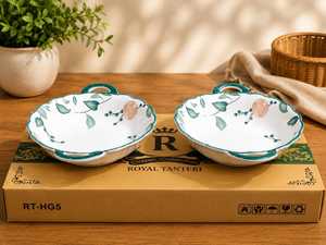 Premium Luxury Eco-Friendly Ceramic <b>Mats</b> & Pads Set Traditional Indian Style <b>Round</b> 300mm Diameter - Product Image 6
