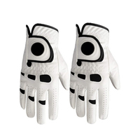 Gants de golf en peau de mouton avec logo personnalisé, unisexes, antidérapants, respirants, en cuir véritable de qualité supérieure, fabricant OEM ODM, sport